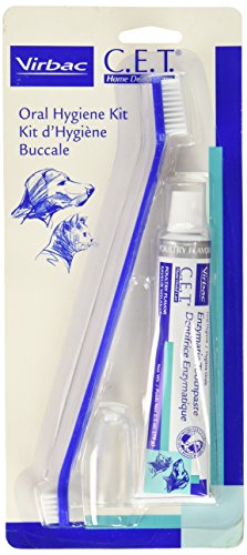 C.E.T. Duel-End Toothbrush, Fingerbrush & Enzymatic Toothpaste Oral Hygiene Kit