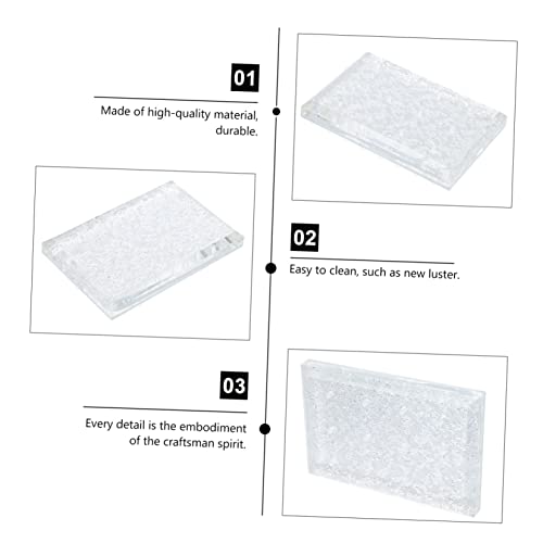 FRCOLOR 1 Peça De Exibição De Cabeça De Moagem Bandeja Transparente Prateleira De Exibição Clara Bro