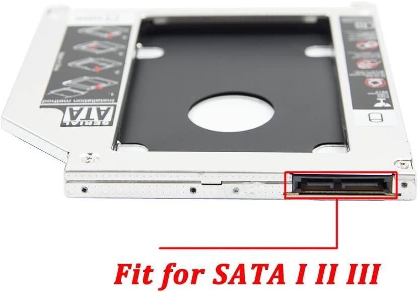 SKYCELL Caddy for SSD & HDD for Optical Bay 2nd Hard Drive Caddy, Caddy 9.5mm for Laptop - Image 4