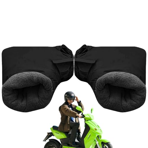Manopla De Manillar Moto Invierno Guantes De Manillar De Bicicleta Guantes Térmicos Para Manillar Motocicleta Guantes Cálidos A Prueba De Viento Para Barra De Scooter Para Ciclismo De Invierno