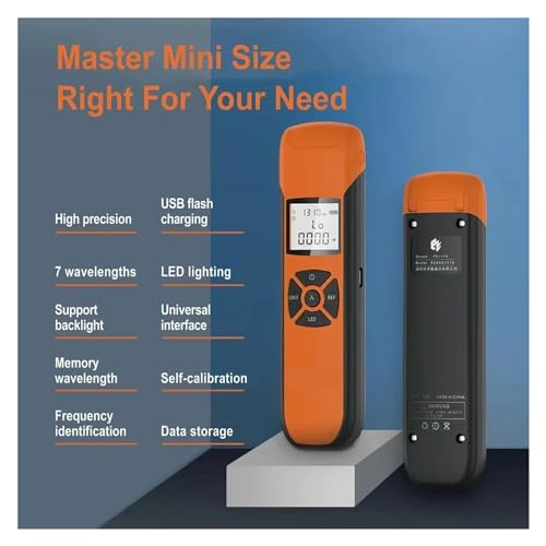 Medidor de potencia de fibra óptica G10 con iluminación LED para cable de red 7