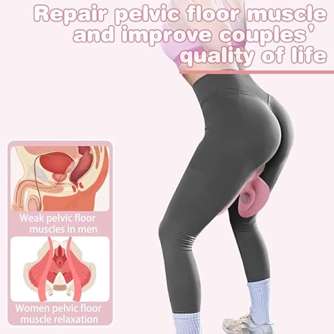 Pelvic Floor Muscle and Inner Thigh kegel Exerciser Toner for Women and Man, Leg Workout Exercise Equipment Device HIPS Pelvis Buttock Trainer abductor Machine kegal excersize Toner