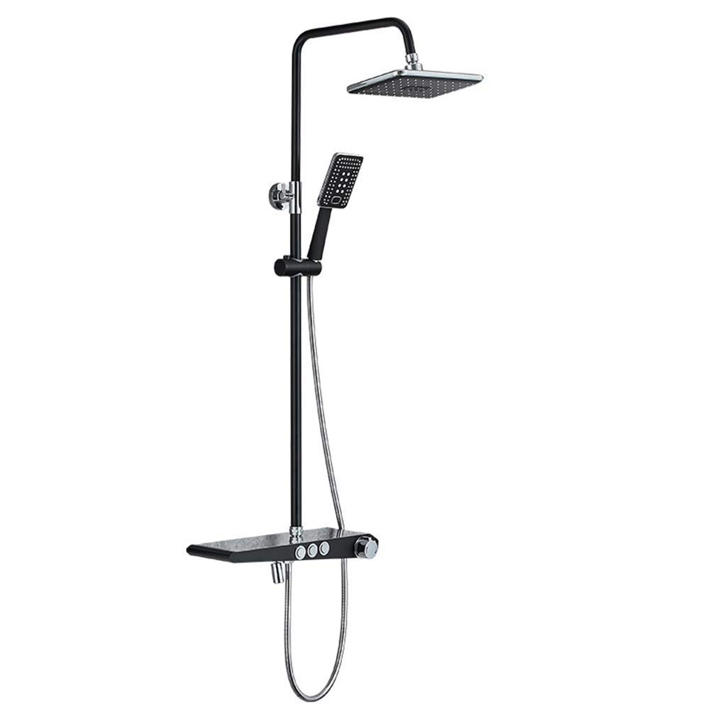 OZBMA Shower Bathroom Set Black Mixer with Bathtub Faucet Sets Systems head