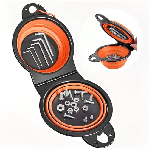 Collapsible Magnetic Parts Tray Set, Foldable Magnetic Trays, Integrated 5.1