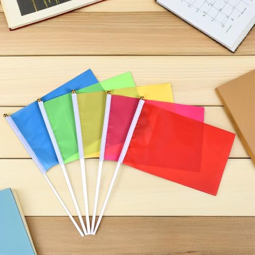 Mini-drapeaux légers Yardwe en polyester unicolore 11 X 8 Pouces pour loisirs créatifs