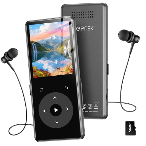 【MP3 Player da 64 GB Espandibile a 128 GB】Questo classico lettore MP3 e MP4 include una scheda Micro SD da 64 GB, in grado di archiviare migliaia di contenuti, video, audiolibri, ebook e corsi di alta qualità. Espandibile fino a 128 GB, soddisfa tutte le esigenze di intrattenimento, apprendimento e famiglia. (*Nota: scheda di memoria da 128 GB non inclusa).