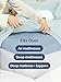 Extra Deep Pocket Cal King Sheets - 4 Piece Breathable & Cooling Bed Sheets - Hotel Luxury Bed Sheet Set - Soft, Wrinkle Free & Comfy - Easily Fits Extra Deep Mattresses - Deep Pocket Ice Blue Sheets