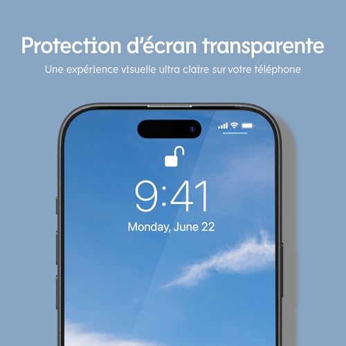 Protection d'écran iPhone 16 Plus RHINOSHIELD anti-choc et transparente - 5