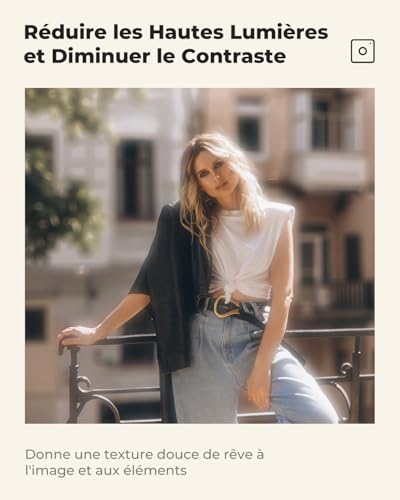 Filtre Black Diffusion 52mm corrige l'image numérique trop nette et réduit les défauts