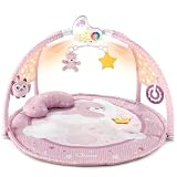 Chicco Enjoy Colours 3in1 Spielmatte, Multifunktionsspielbogen für Neugeborene mit Baby Aktivitätendecke, Sternenprojektor, abnehmbarem Baby-Nachtlicht mit entspannender Musik
