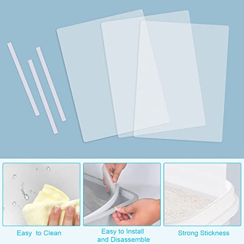 6 peças caixa de areia para gatos protetor contra respingos de xixi – caixa de areia reutilizável an