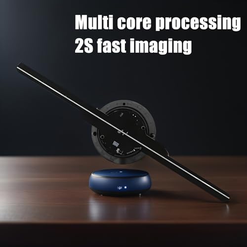 Image of 3D HologramFan,12.6-Inch Missyou 3D Holographic Projector Holographic Christmas Tree Advertising Display with Remote and Bluetooth ,700 Video Library for Business Store Signs,Bar,Casino,Party