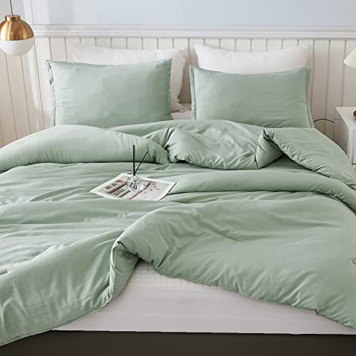 Litanika SOLID SAGE Q Queen Comforter Set Sage Green thumb #1
