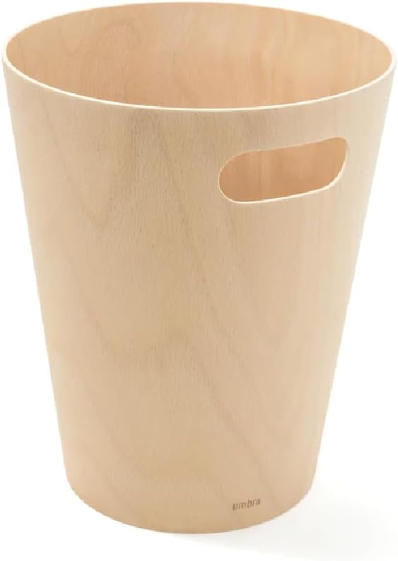 Umbra Woodrow Çöp Kovası 2 Galon (7,5 L) Kapasiteli Doğal Renk