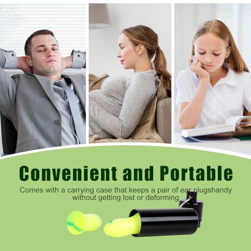 AiQInu Ohrstöpsel zum Schlafen, Gehörschutz Ohrstöpsel 40 Paare 38 dB SNR, Superweiche Schaumstoff Ohrenstöpsel, Ideal zum Schnarchen, Lernen, Reisen, Konzerte