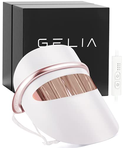 GELIA New 7 Colors Light Weight LED Therapy Mask, Mask for Wrinkles Skin Rejuvenation Home Use | Facial Care, 1 Count (Pack of 1)