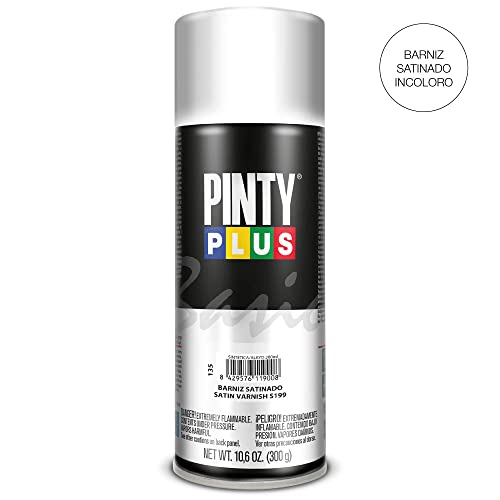 Barniz Satinado S199 PINTY PLUS BASIC en spray de 520cc pack de 4 unidades 4