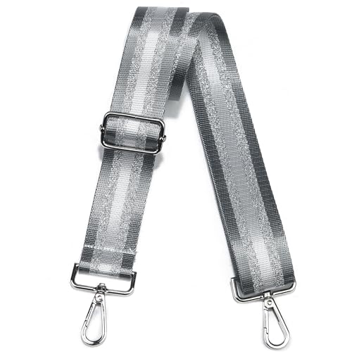 Purse Strap Silver Hardware Wide Bag Straps Replacement Crossbody Adjustable