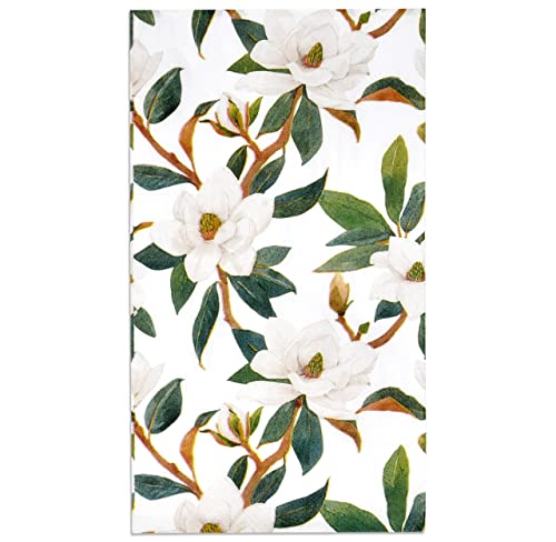 Gift Boutique 100 Magnolia Floral Guest Napkins Disposable Paper Hand Towels for Bathroom Wedding Baby Shower Spring Party Holiday Birthday Dinner Decor