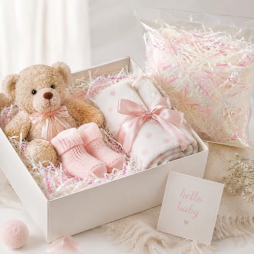 Image of Wanna Party Iridescent Pink Paper Shreds for Gift Packing, Decorative Crinkle Cut Filler for Hamper Baskets, Gift Boxes, Return Gifts, Party Favours, Baby Shower & Craft Decoration