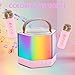 AIDELF Mini Karaoke Machine for Kids - Portable Bluetooth Karaoke Speaker with 2 Wireless Microphones and Party Lights Toy Ages 3-12+,Birthday Gifts for Girls Boys Family Home Party