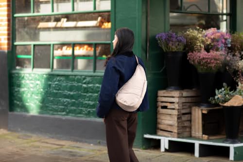 Image of AmeriBag Healthy Back Bag 17 inch Nylon Crossbody Sling | Organized Ergonomic Shoulder Bag for Everyday Use, Travel & Walking Comfort
