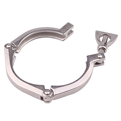 Image of DERNORD 3 Inch Three Segment Sanitary Clamp Stainless Steel 304 Tri Clamp Clover ((Tri clamp: 3 Inch))