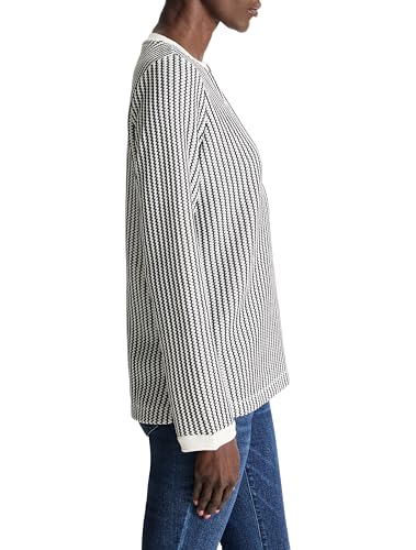 NIC+ZOE Women's Zig Zag Split Neck Top2