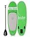 Ten Toes iSUP Inflatable Standup Small Adult Paddleboard SUP, theNANO (8'x30''x4'')