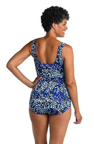 Maxine of Hollywood Women's Spa Shirred Girl Leg One Piece Swimsuit2