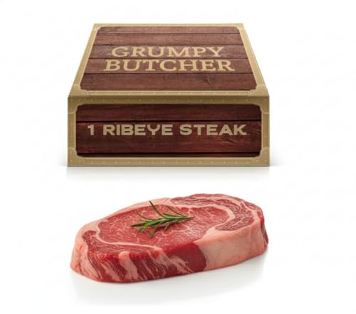 Grumpy Butcher Large Ribeye Steaks,...
