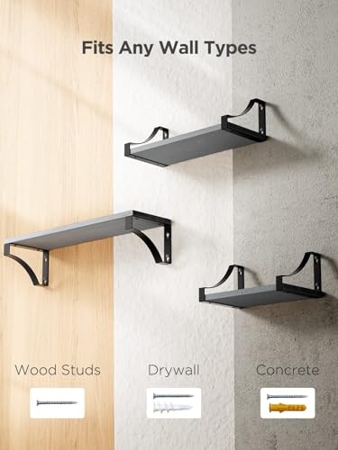 Amada Homefurnishing AMFS03 Wall Shelves Set Of 3 thumb #6