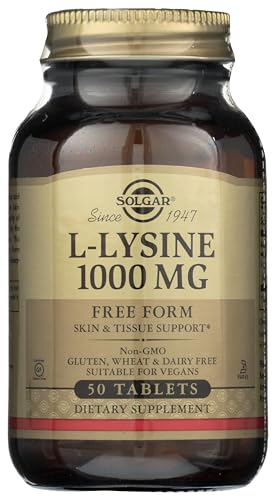 Solgar | L-Lisina 1000 mg | Forma Libre | 50 Comprimidos