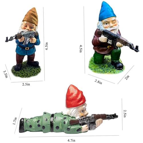 Gnome avec pistolet pour rompre la monotonie des décors classiques - 3