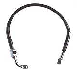 Hill Country Customs Rear Black Vinyl Coated Stock Length Brake Line for 2000-2007 Harley Dyna models - HC-401478