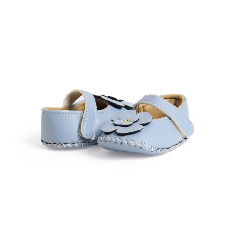 CHIU Present Plain Big Flower Belly Shoes For Baby Girl's 6 41rEh678i1L