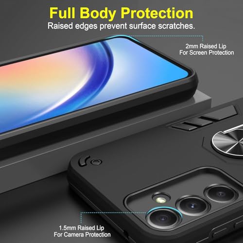 Image of NDCOM for Samsung A35 5G Back Cover | Durable and Stylish Samsung A35 5+G Back Cover Samsung A35 5G Cover | Ring Holder Case