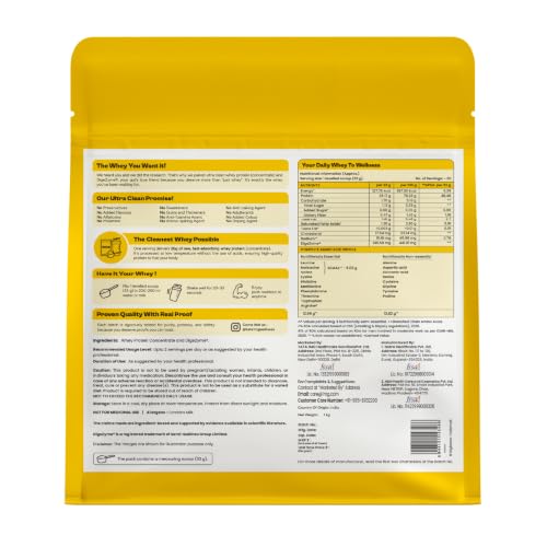 Image of Tata 1mg Whey Protein (Concentrate) | 26g Protein, 6g BCAA | Unflavoured (1 kg)