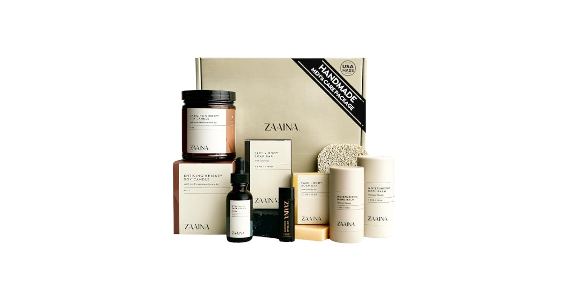 Amazon.com: ZAAINA Men's Self Care Kit – Luxury Spa Gift Set