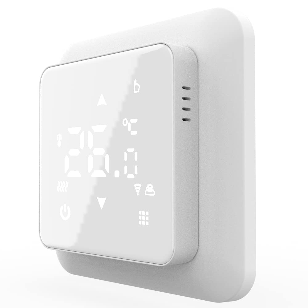 Luxus-Time WLAN Raumthermostat WiFi Heizungsthermostat Fußbodenheizung mit Rahmen Anderer Hersteller kompatibel über Tuya App bedienbar