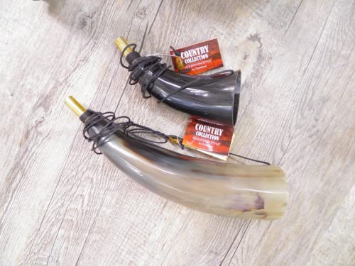  Corno di bue tromba Chiamata Januel caccia in vero corno tracollo 2 misure a scelta (15 cm)