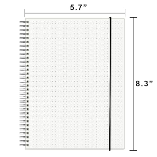 Papier graphique à pois WRENBEN A5 lot de 4 carnets pour notes - 7