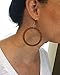 Wood Hoop Earrings from Natural Reclaimed Mahogany