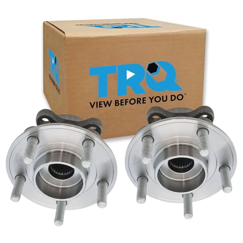 Image of TRQ Front and Rear Wheel Bearing and Hub Assembly Set 2 Piece Compatible with 13-16 Ford Fusion 13-18 Fusion AWD 19-20 SSV Plug-in Hybrid 19-20 Police Responder Hybrid 13-16 Lincoln MKZ 13-15 MKZ AWD