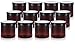 Amber 4 oz PET (BPA Free) Plastic Jar (12 pack) + Spatulas