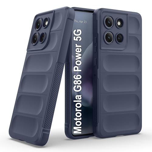 Image of amazon basics Back Case Cover for Motorola G86 Power 5G | Compatible for Motorola G86 Power 5G Back Cover | Liquid Silicon Magic Case with Camera Protection | Sapphire