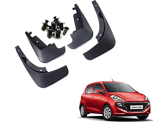 Image of WolkomHome Mud Flap Compatible with Santro 2018 - Durable Splash Guards for Car Exterior Protection