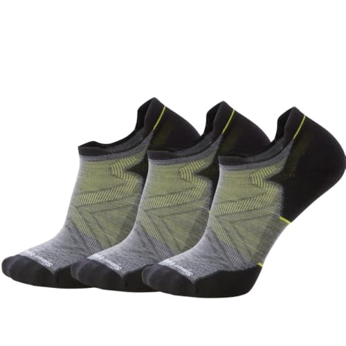 Smartwool Men's Run Targeted Cushion Low Ankle Socks Medium Gray Large