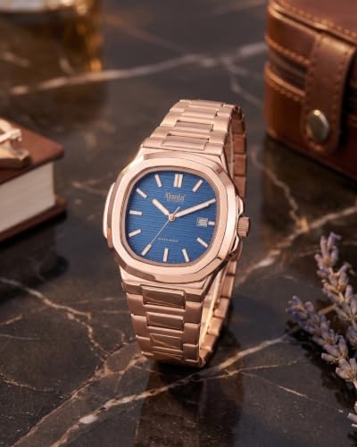 Image of Ajanta Quartz Astera Dial Stainless Steel Date Display Watch for Men