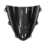 Material: PC/ABS-Kunststoff NKCVEZBW Motorrad-Windschutzscheibe, kompatibel mit Suzuki GSX-R 600/750 2011–2023, Carbon-Optik, Windschutzscheibe, Ref.OE 94611-14J00